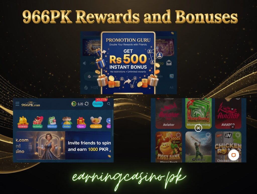 966pk game bonuses and rewards