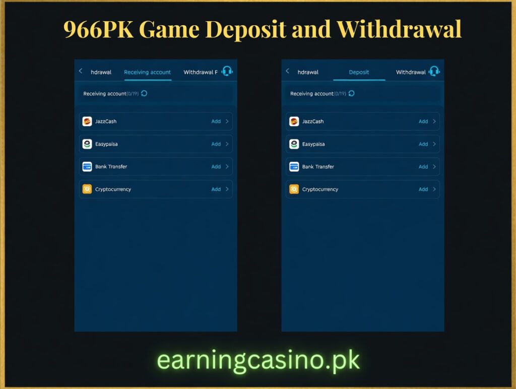 966pk game deposit and withdrawal