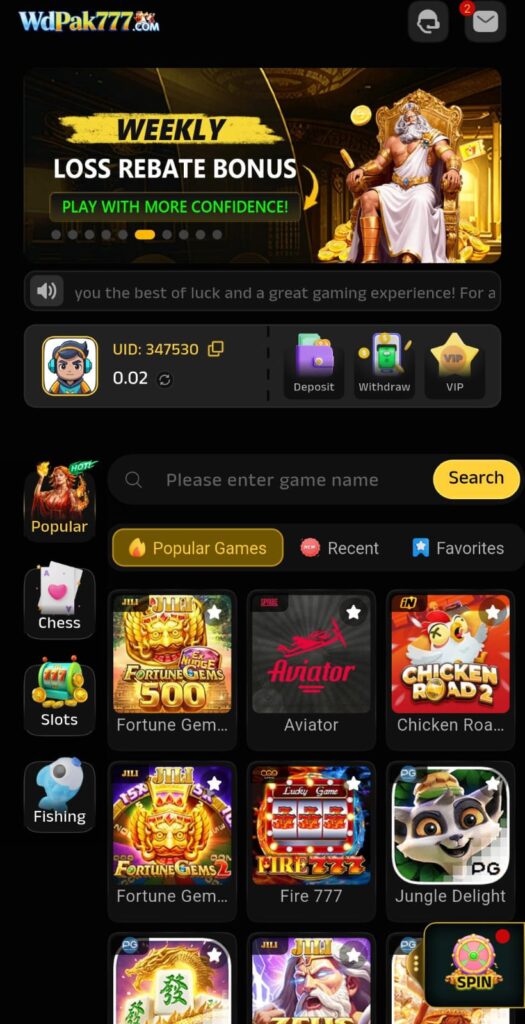 WDPAK777 Game