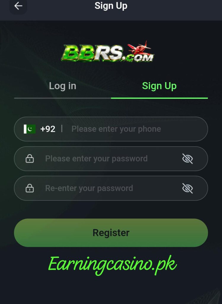 BBRS Game signup and login