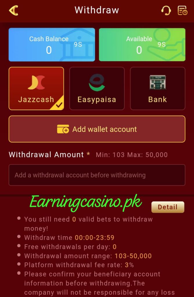 Sv777 game cash in and cash out