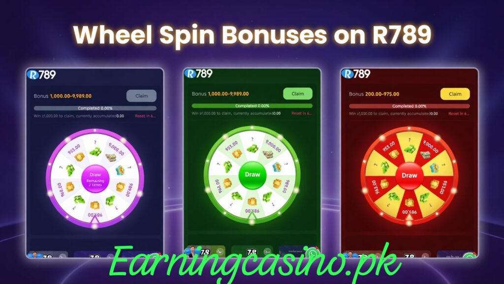 R789 Game Bonuses and rewards