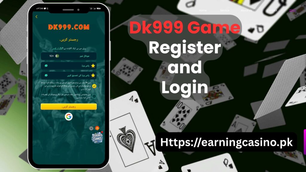 Dk999 game Register and Login