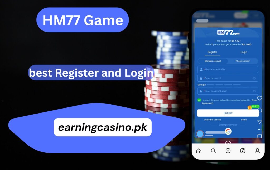 HM77 Game register and login