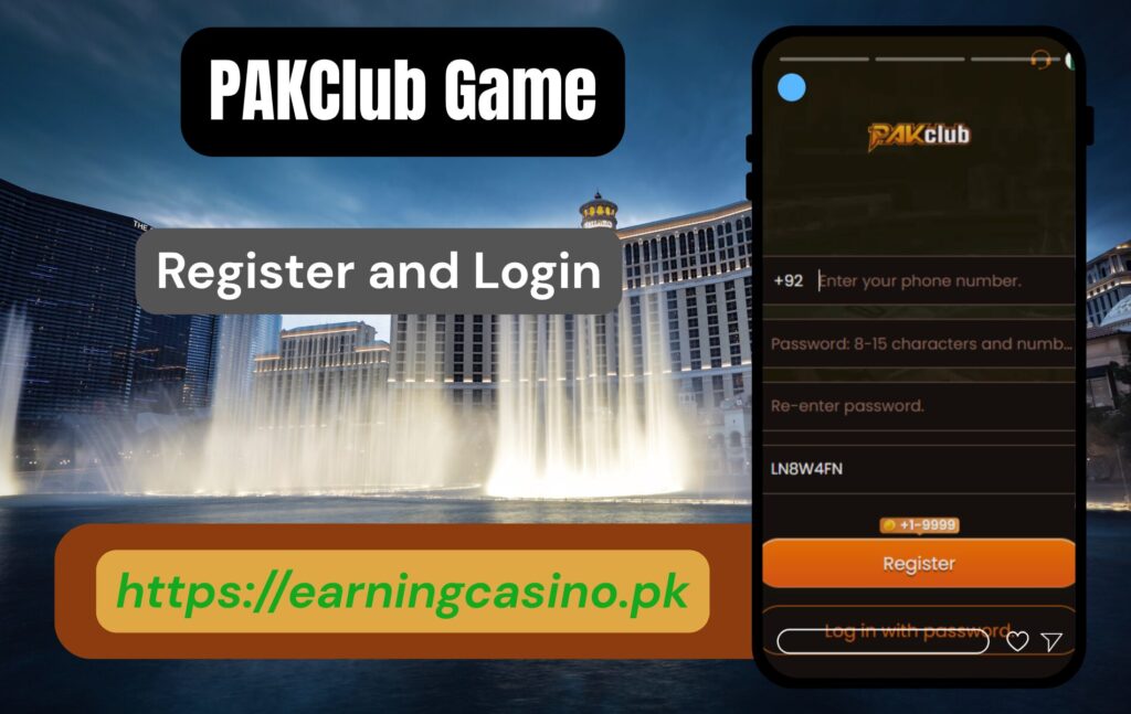 PAKCLUB Game Login and Register