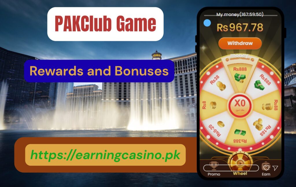 PAKCLUB Game Rewards and Bonuses