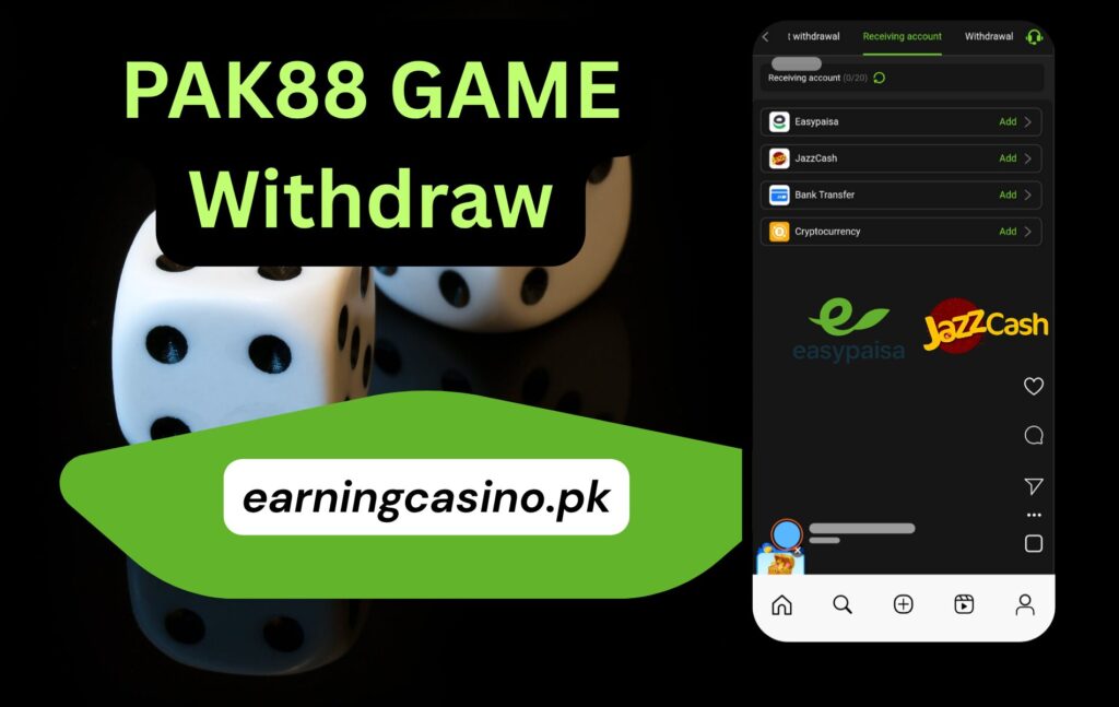 Pak88 Game withdraw and Deposit